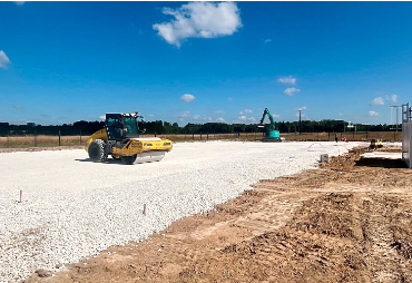 Construction of a new building